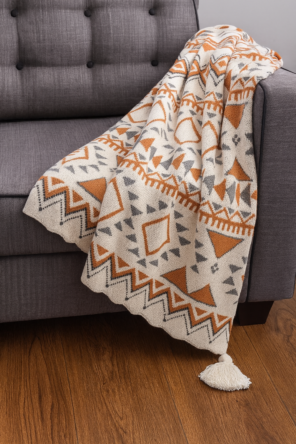 Bohemian Knit 50"x60" Throw Blanket