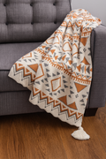 Bohemian Knit 50"x60" Throw Blanket