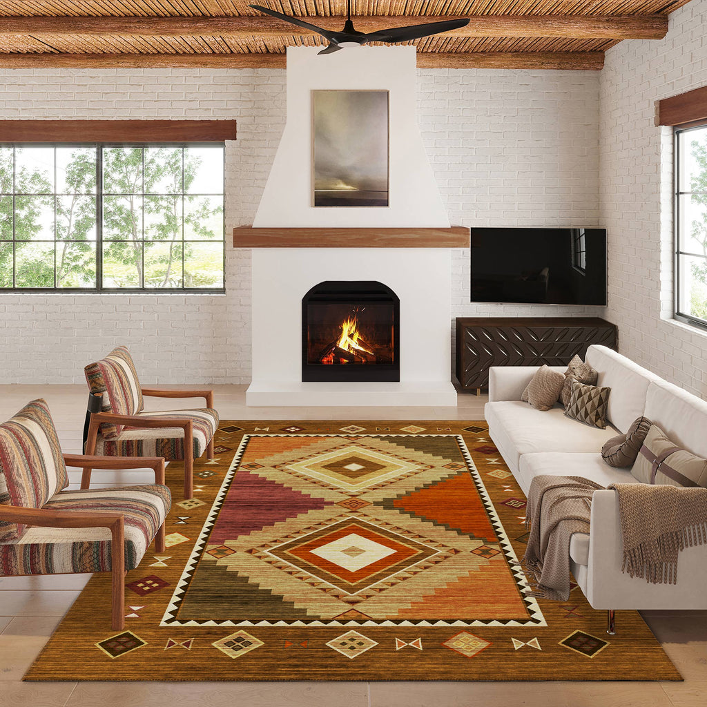 Dalyn Indoor/Outdoor Phoenix PH2 Walnut Washable: 1'8" x 2'6" Rug