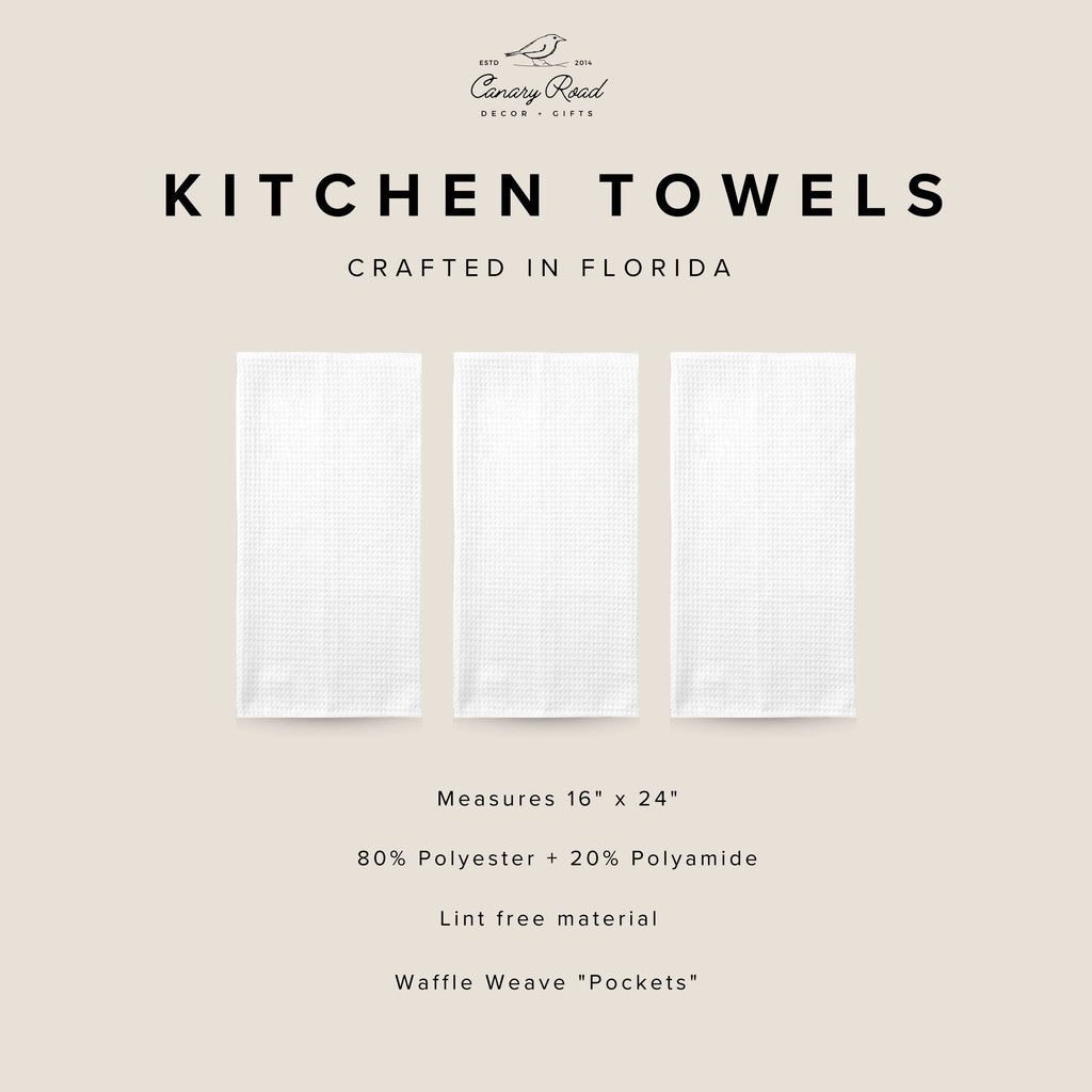 Chicken Farmhouse Rustic Homestead Kitchen Towel Waffle