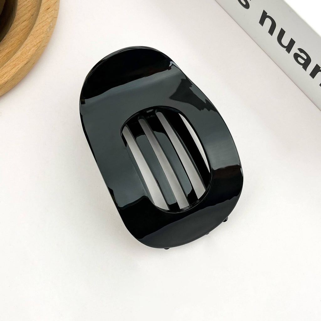 Acetate Classic Colorful Flat Hair Clips, Stylish Barrettes: Blue Coffee