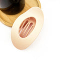 Flat Solid Color Oval Hair Clip, Minimalist Barrette: Apricot