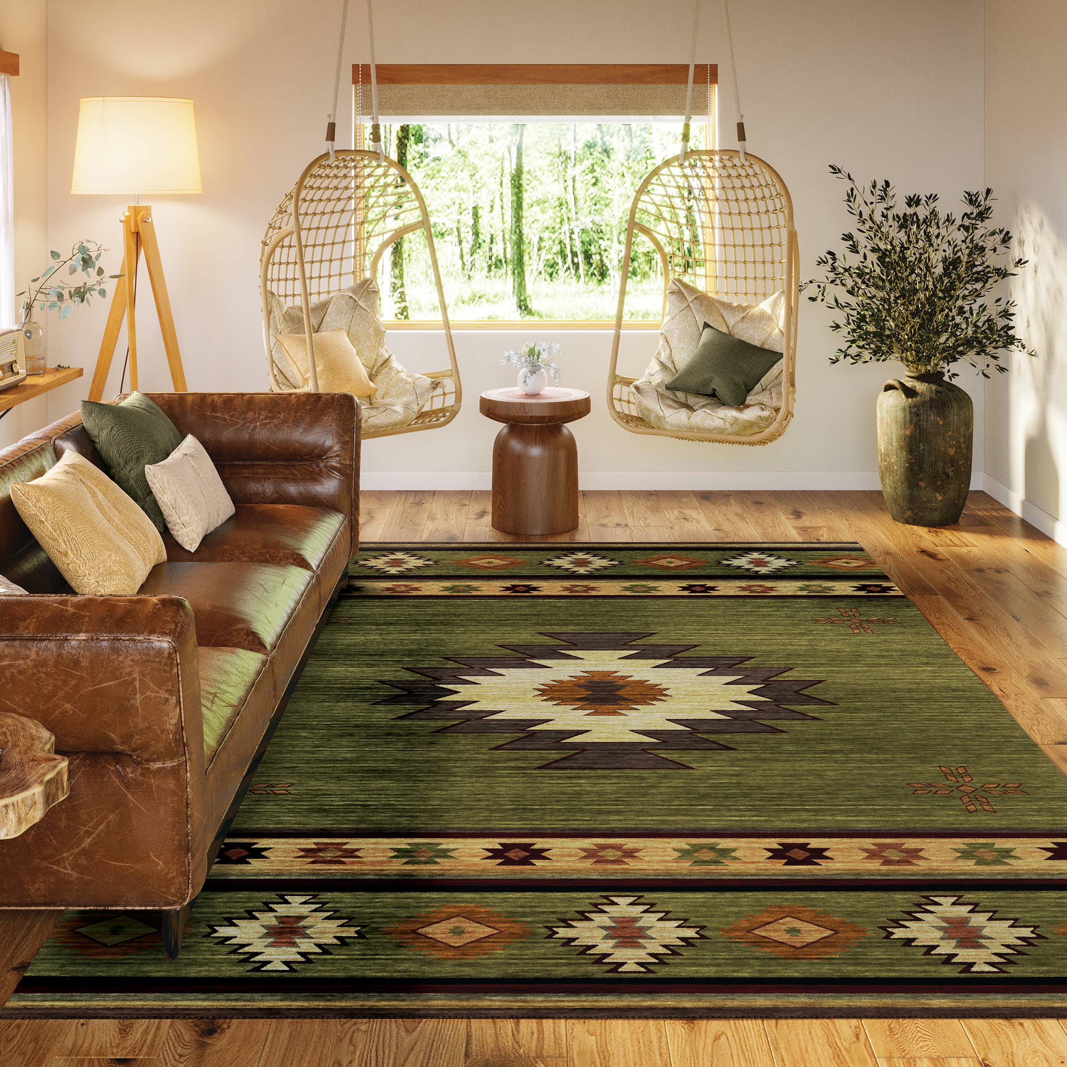 Dalyn Indoor/Outdoor Phoenix PH4 Cactus Washable: 1'8" x 2'6" Rug