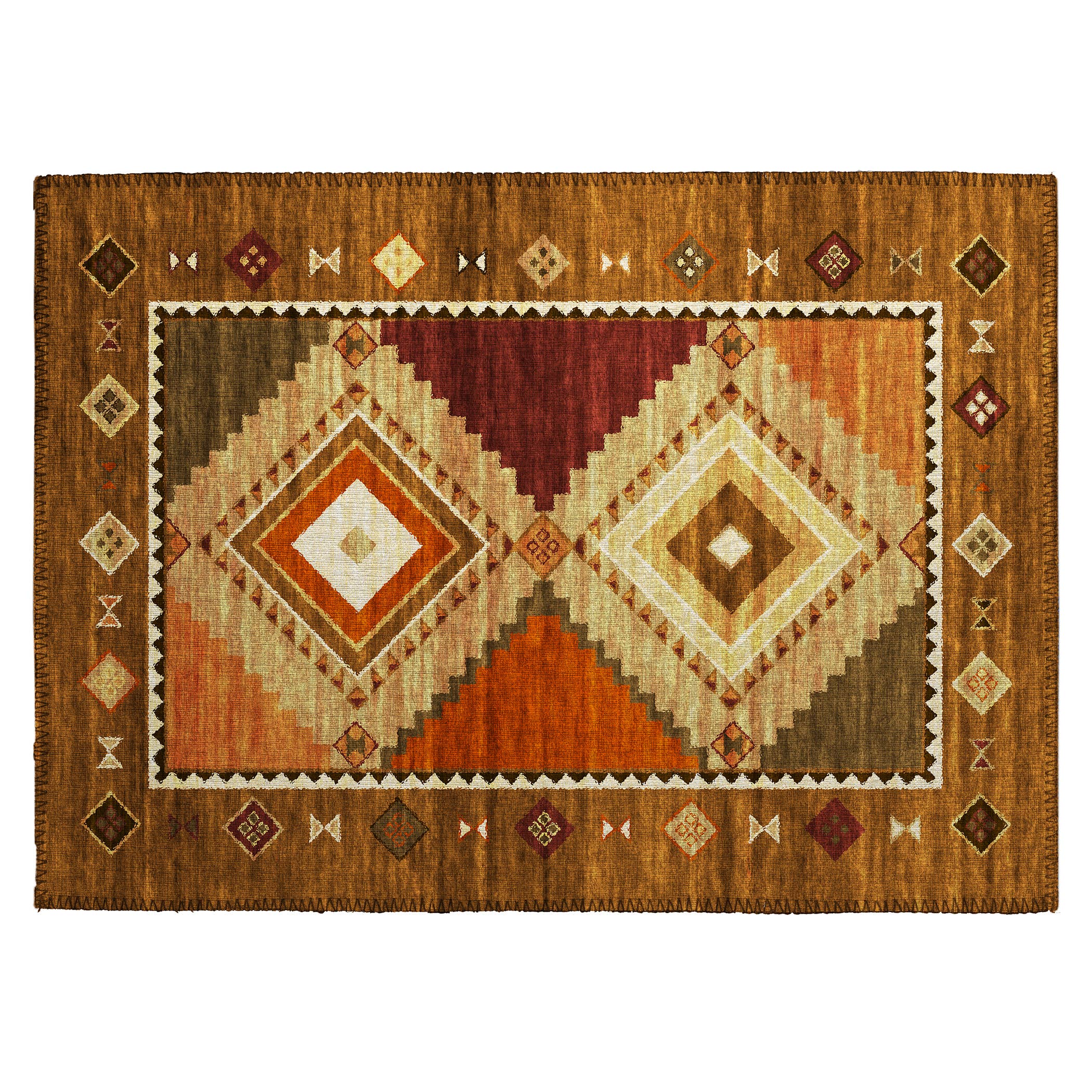 Dalyn Indoor/Outdoor Phoenix PH2 Walnut Washable: 1'8" x 2'6" Rug