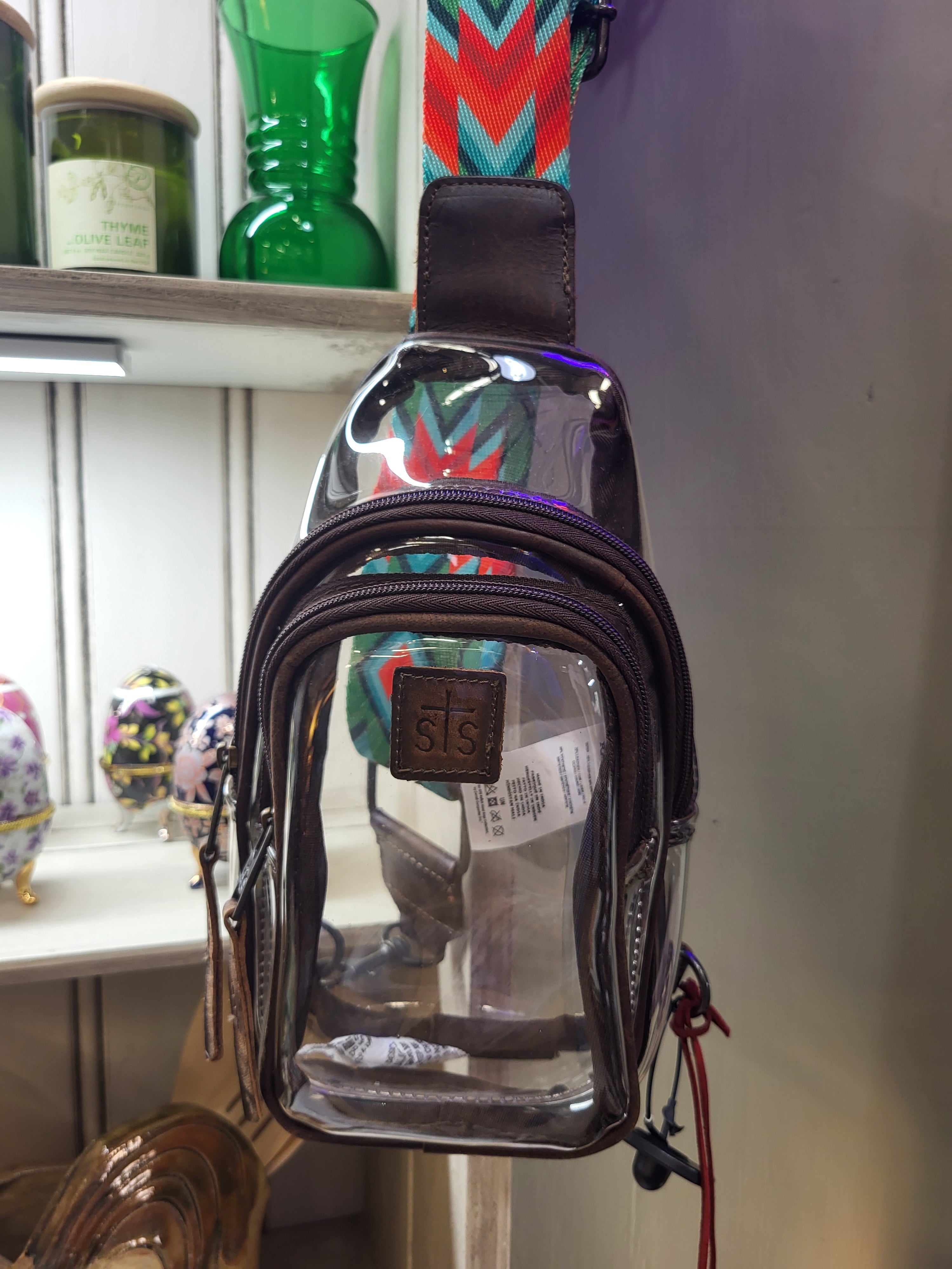 Stadium Rules Lucy Crossbody Clear bag