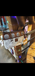 Vaquero Grace Cowhide & Leather with Conchs Crossbody Purse